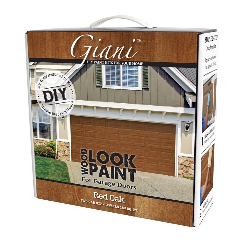 Giani Wood Look Paint Kit for Garage Doors (Red Oak) - Image 1